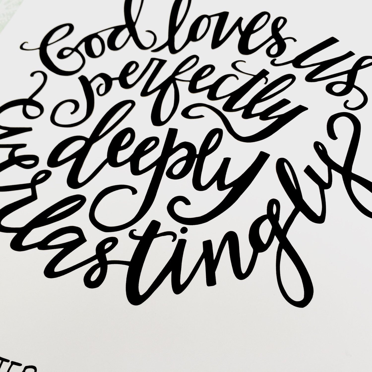 INSTANT Digital Download "God Loves Us" "perfectly deeply everlastingly" Lds Religious Quote Printable File Wall Art Home Decor
