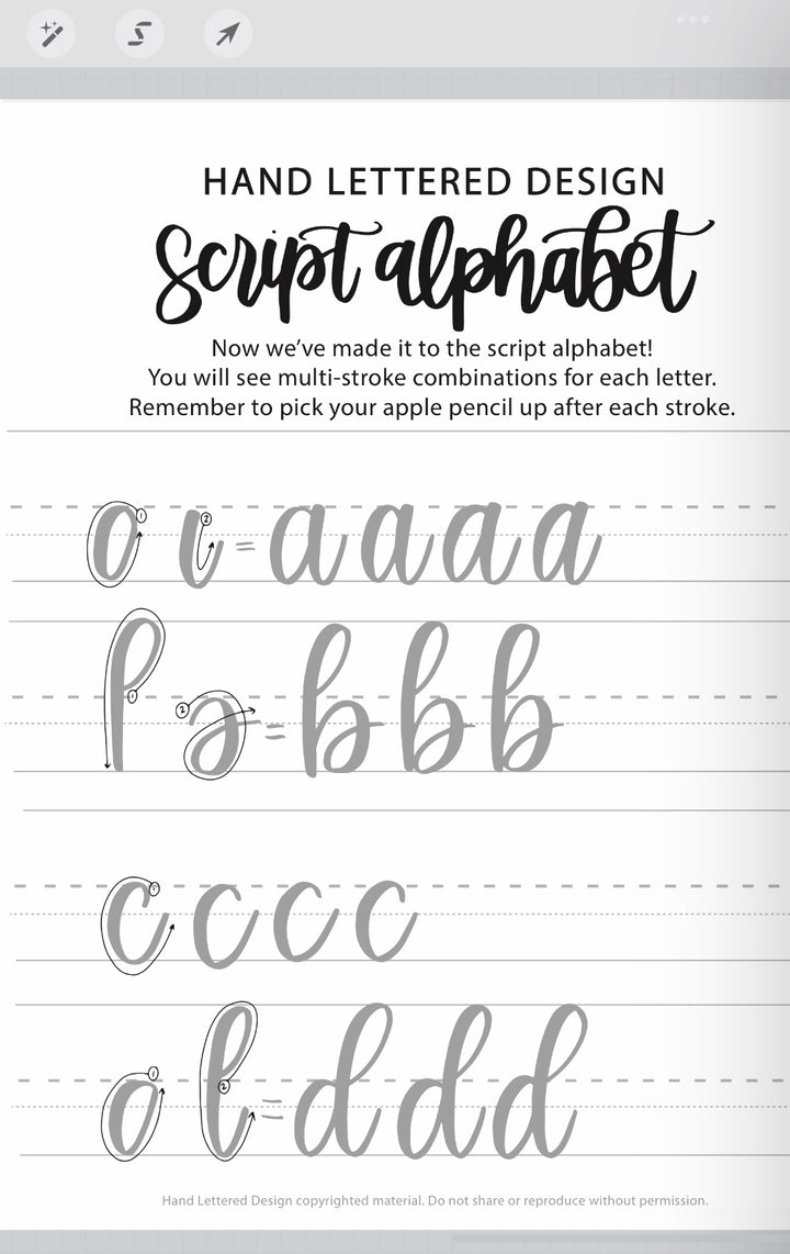 Free Procreate Lettering Guides (and how to use them!) 