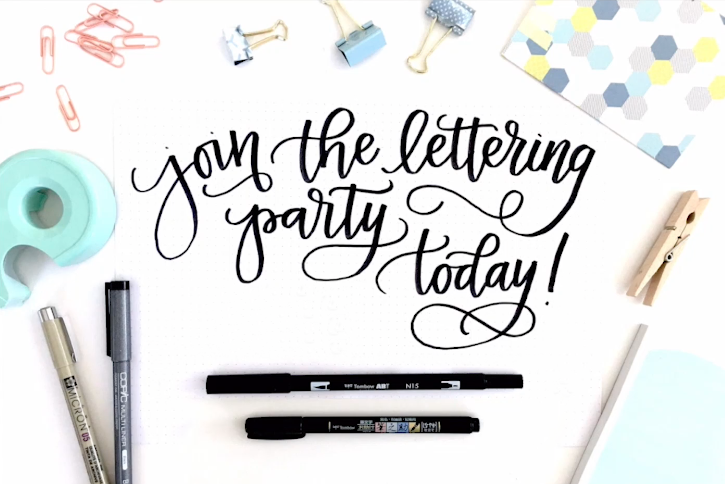 Beginning with Brush Pens Online Course – Hand Lettered Design