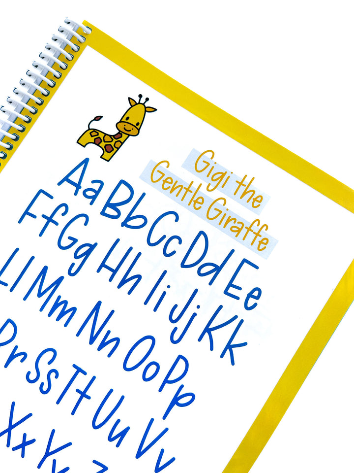 kids mindful lettering book gigi the gentle giraffe