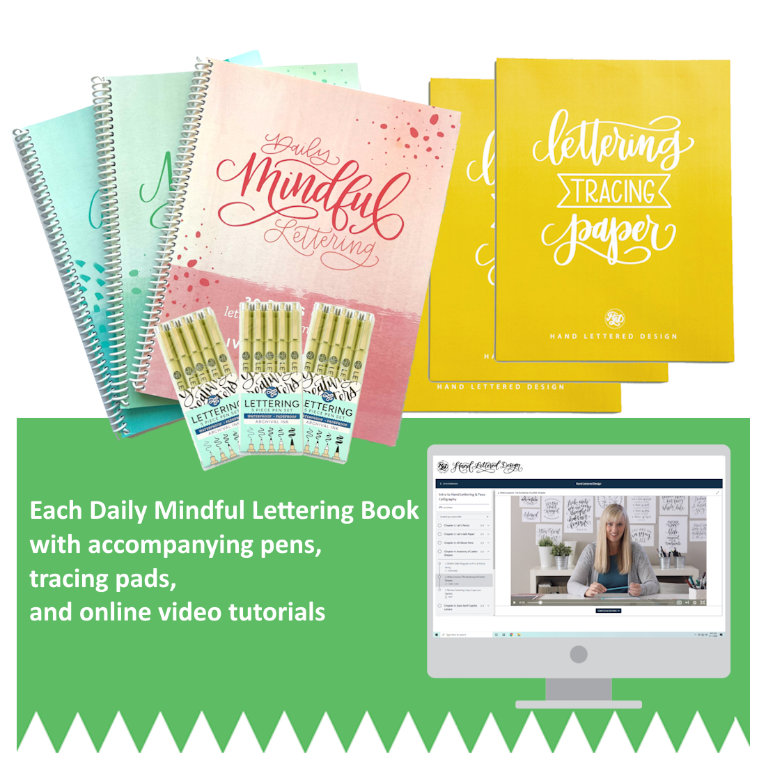 Daily Mindful Lettering - 3 Book Bundle