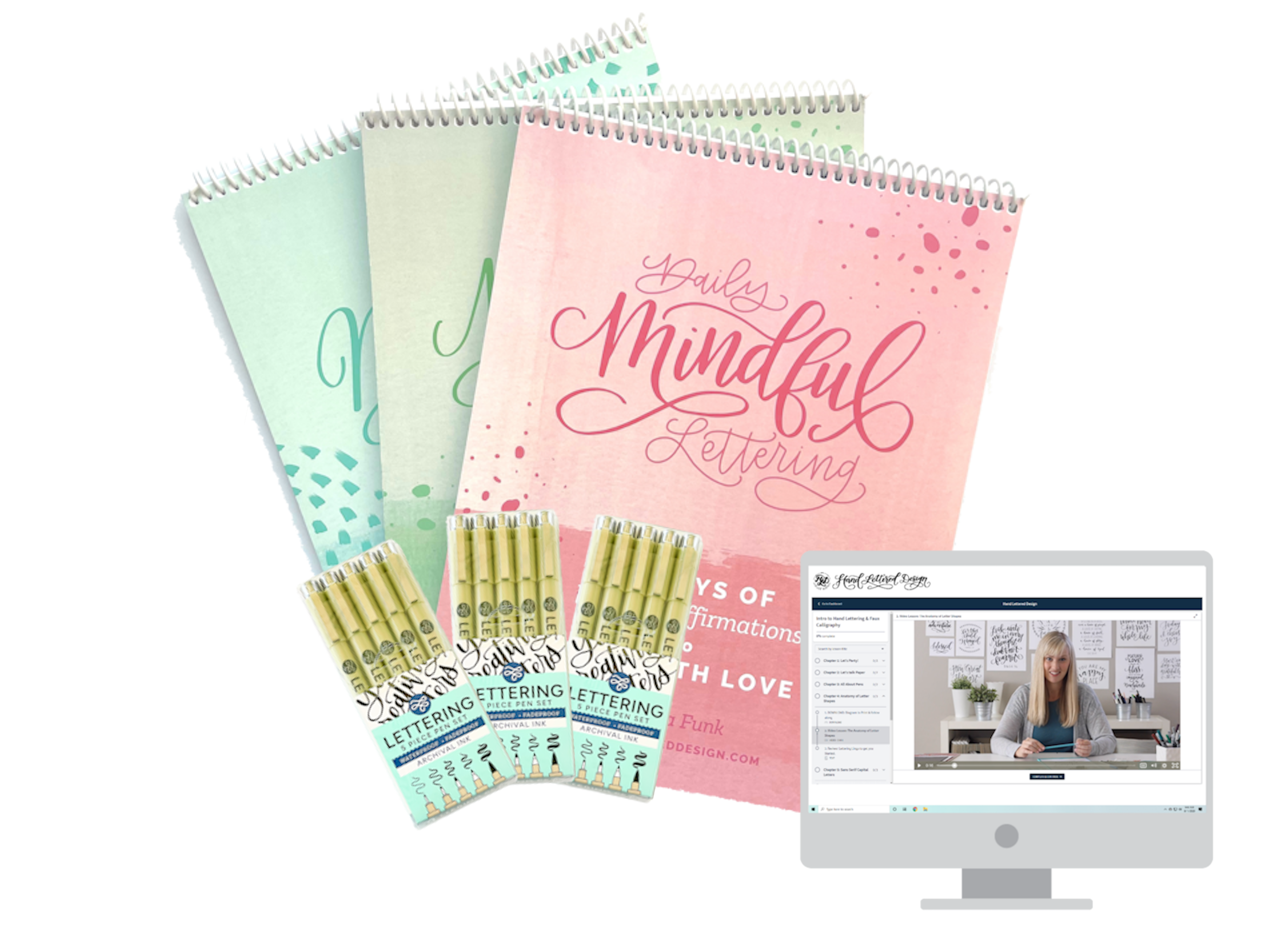 Daily Mindful Lettering - 3 Book Bundle