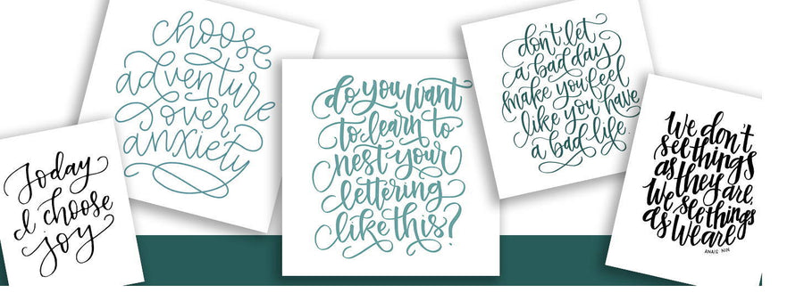 Intermediate Lettering - Flourishing & Layout – Hand Lettered Design