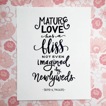 Mature Love has a Bliss - Digital Download