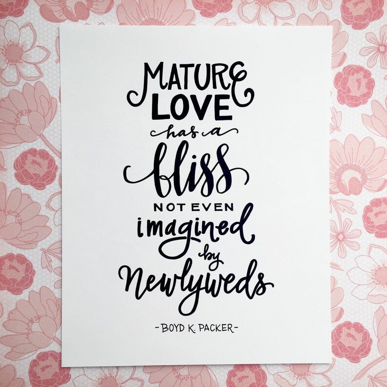 Mature Love has a Bliss - Digital Download