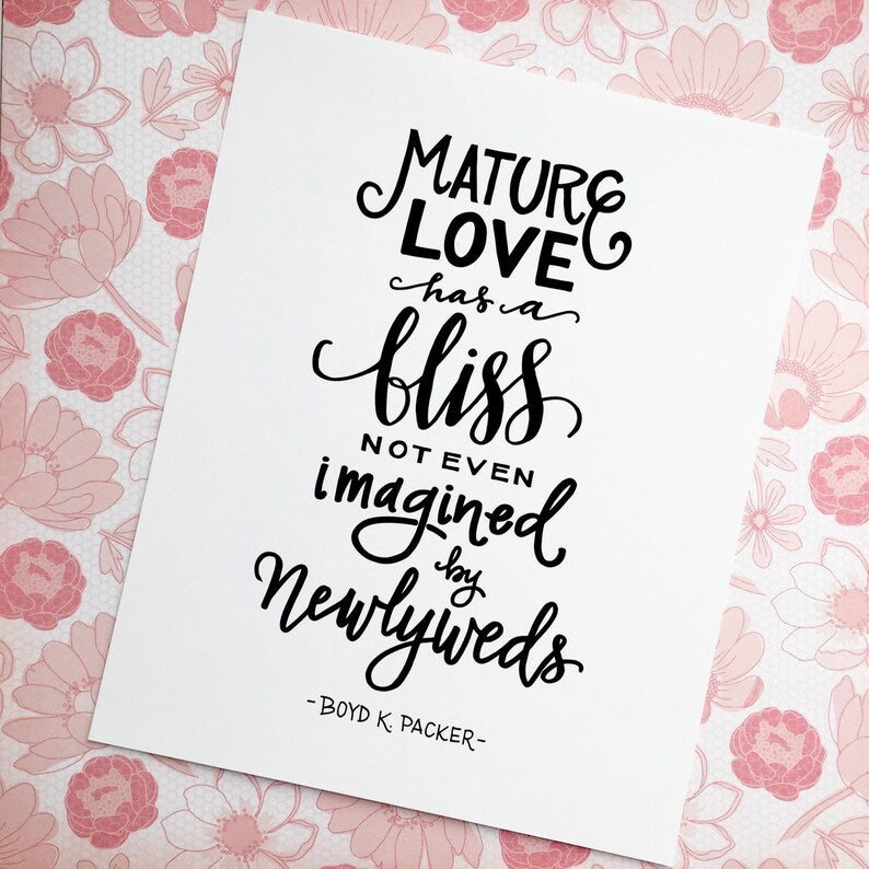 Mature Love has a Bliss - Digital Download