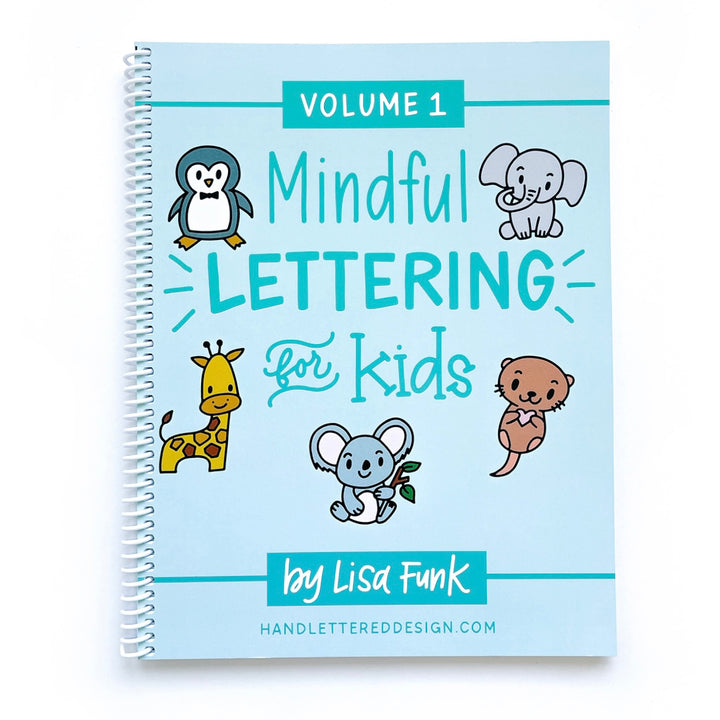 mindful lettering for kids cover