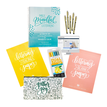 Daily Mindful Lettering Kit: Peace & Calm - Limited Time Bundle