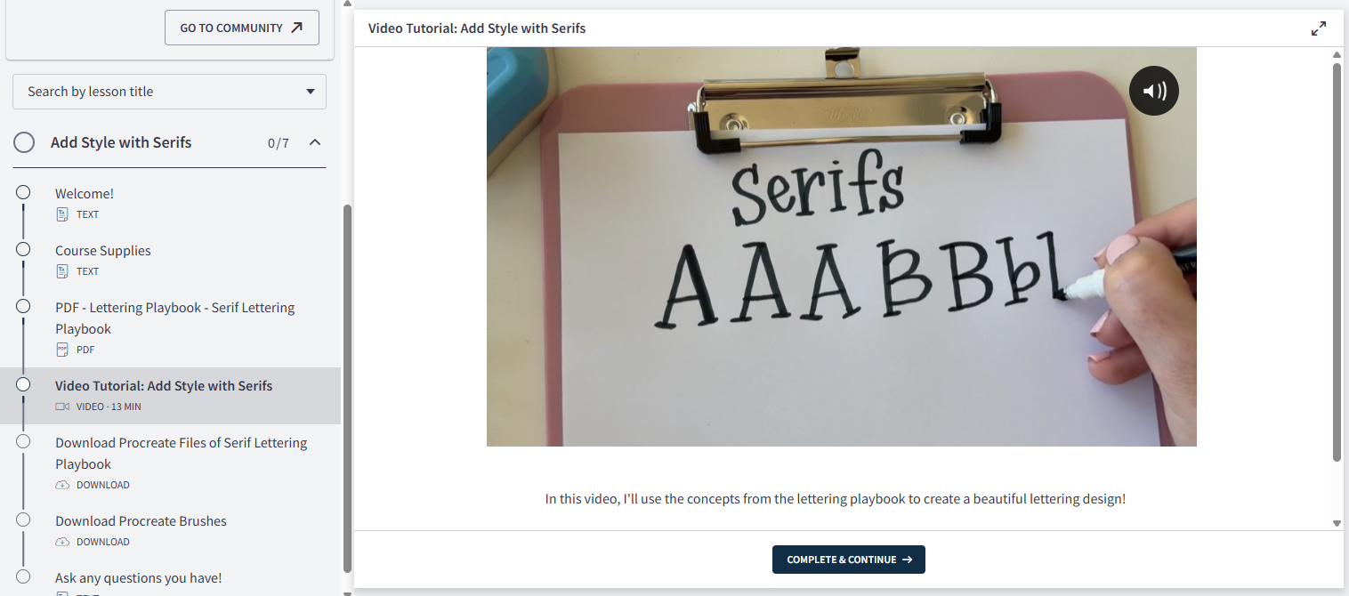 Add Style with Serifs