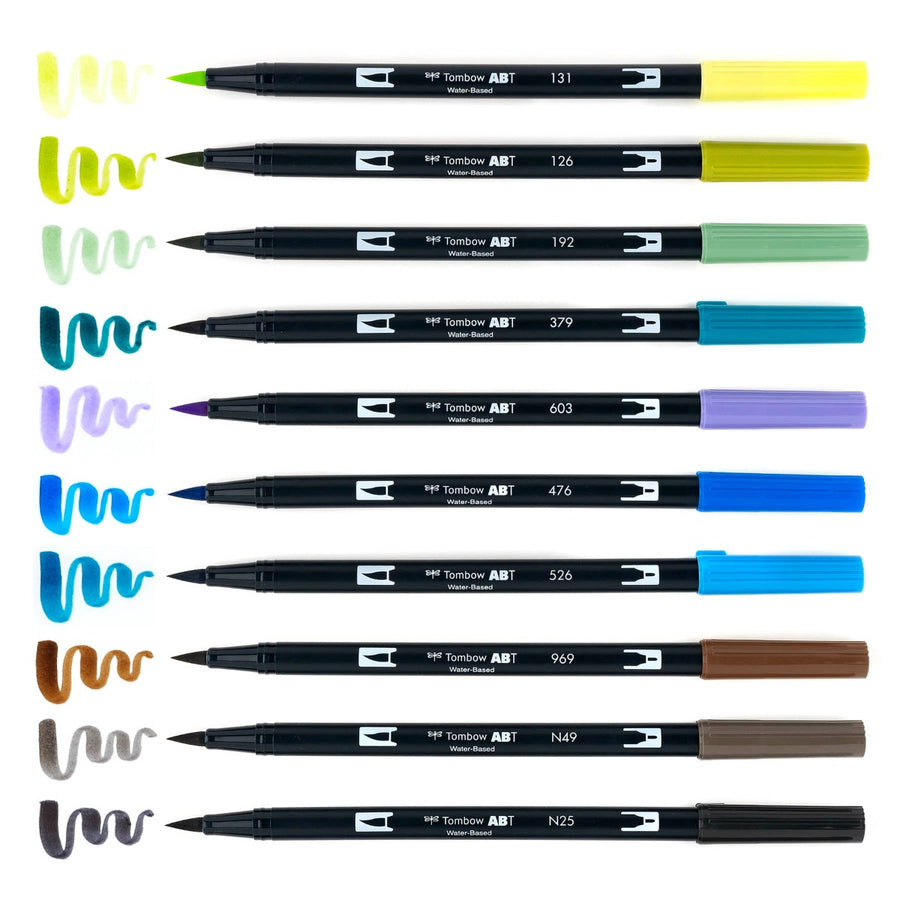 Landscape 10-Pack - Dual Brush Pens