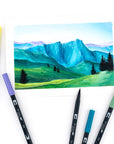 Landscape 6-pack - Dual Brush Pens