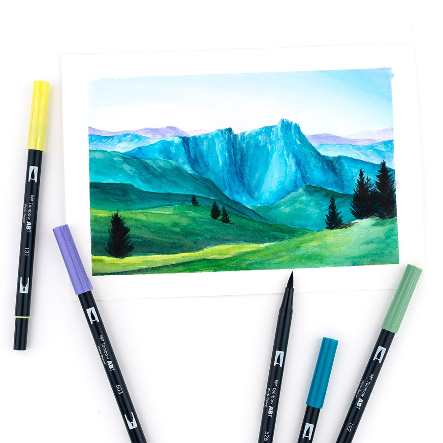 Landscape 6-pack - Dual Brush Pens