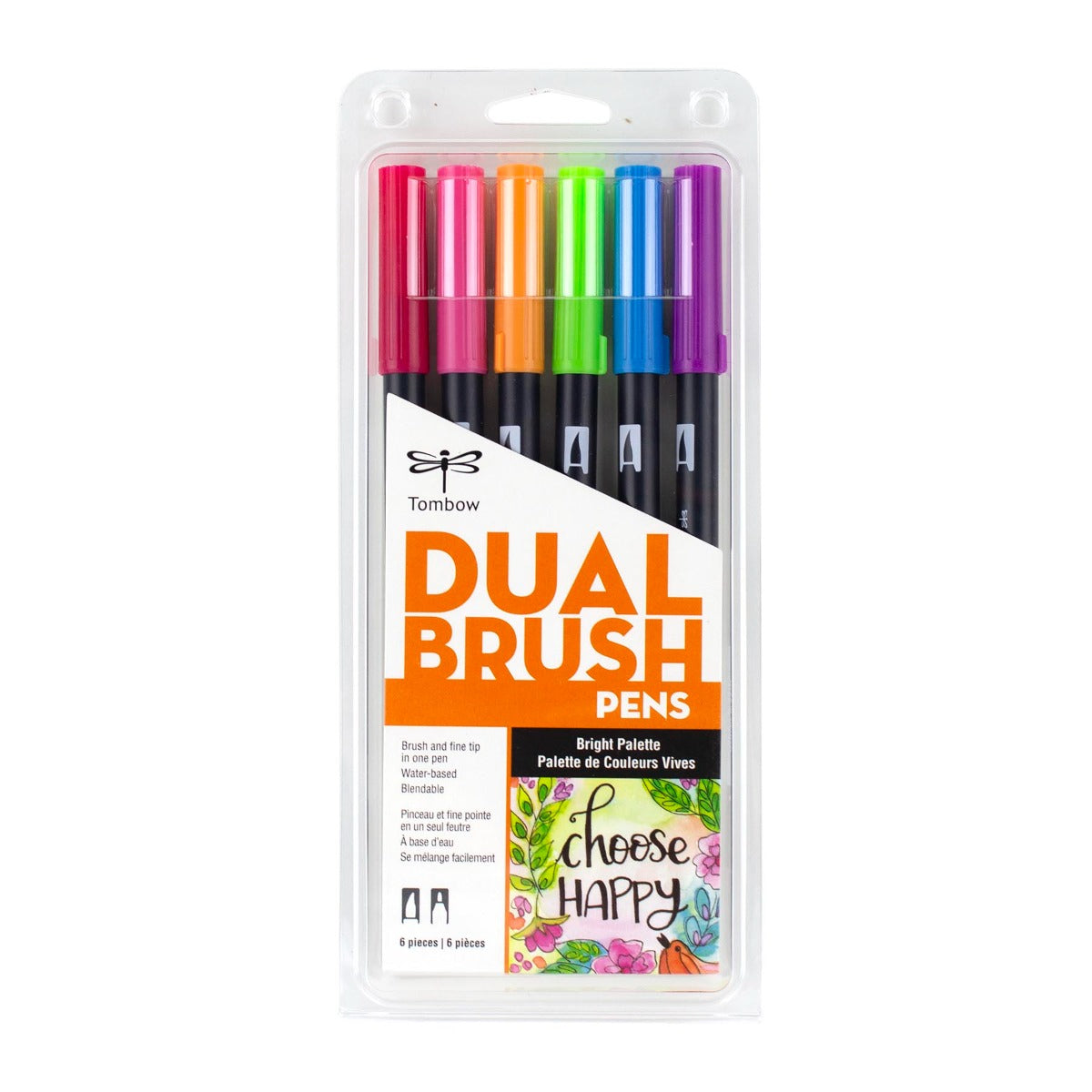 Bright 6-pack - Dual Brush Pens