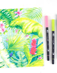 Tropical 6-pack - Dual Brush Pens