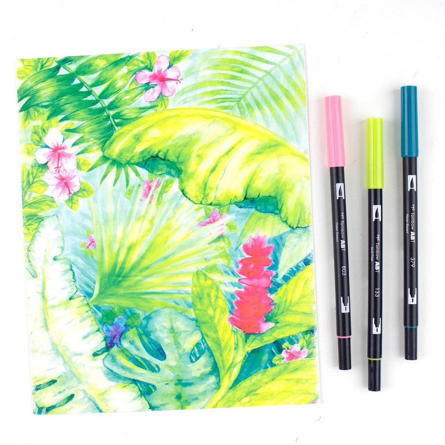 Tropical 6-pack - Dual Brush Pens