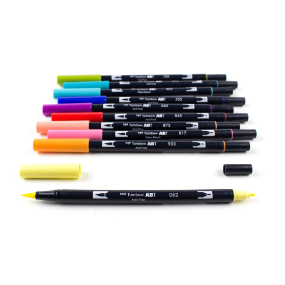 Retro 10-Pack - Dual Brush Pens