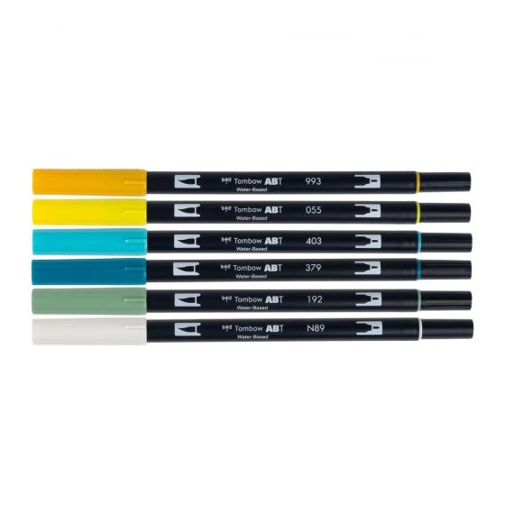 Lemon Squeezy 6-Pack - Dual Brush Pens