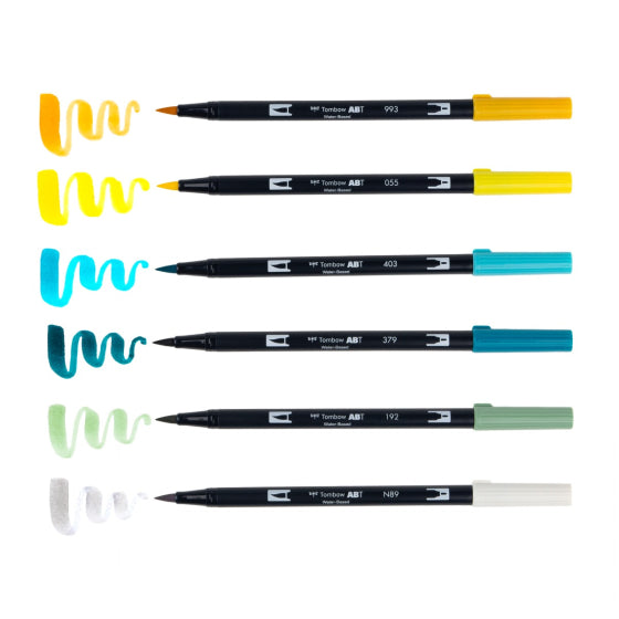 Lemon Squeezy 6-Pack - Dual Brush Pens