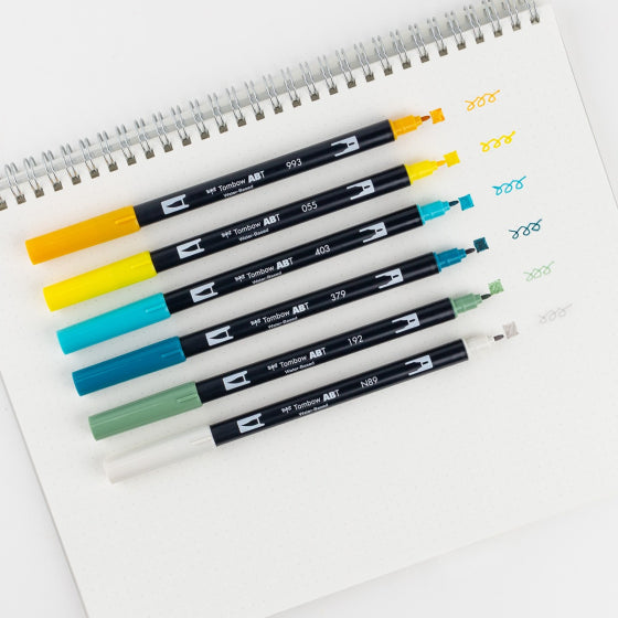 Lemon Squeezy 6-Pack - Dual Brush Pens
