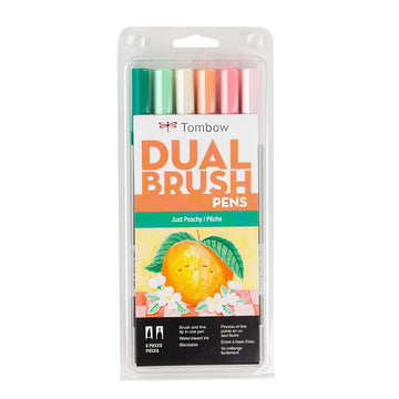 Just Peachy 6-Pack - Dual Brush Pens