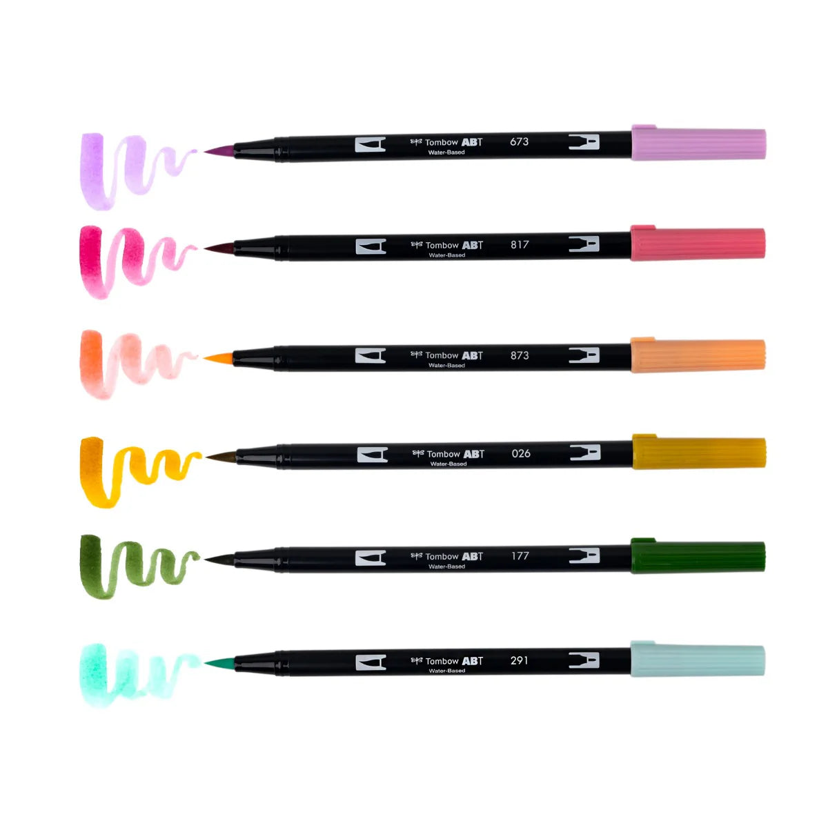 Teatime 6-pack - Dual Brush Pens