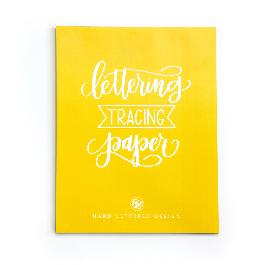 Lettering Tracing Paper Pad – Hand Lettered Design