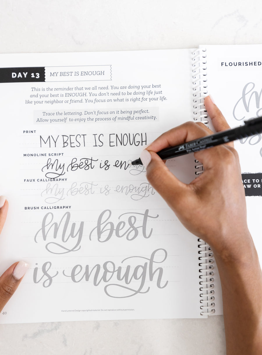 Daily Mindful Lettering - 3 Book Bundle – Hand Lettered Design