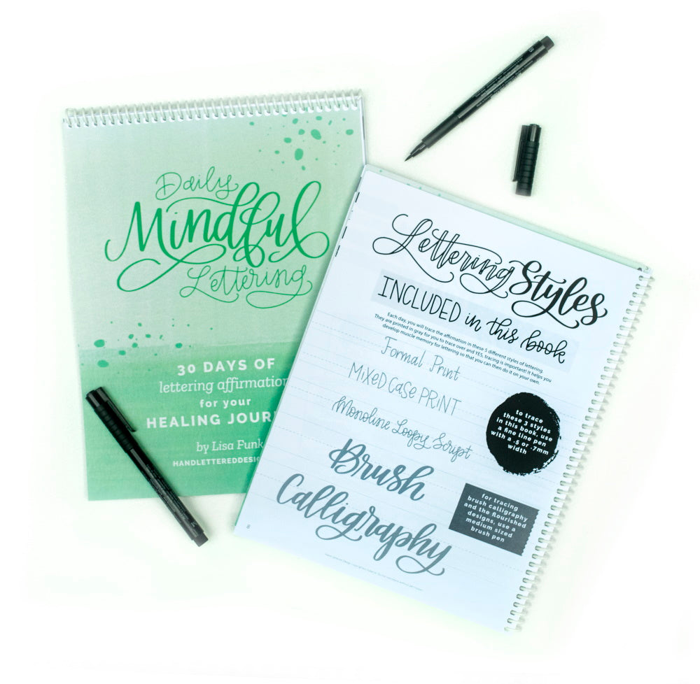 Daily Mindful Lettering: Healing Journey – Hand Lettered Design
