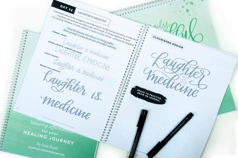 Daily Mindful Lettering: Healing Journey – Hand Lettered Design