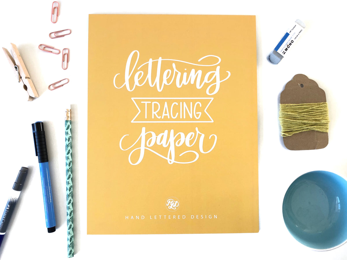 Pad Lettering Design Lettering Tracing Paper Pad – Hand Lettered Design