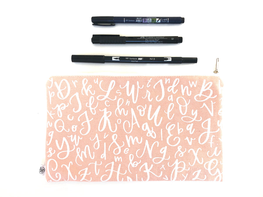 Perfect Pen Pouch Starter Kit - Pink Canvas