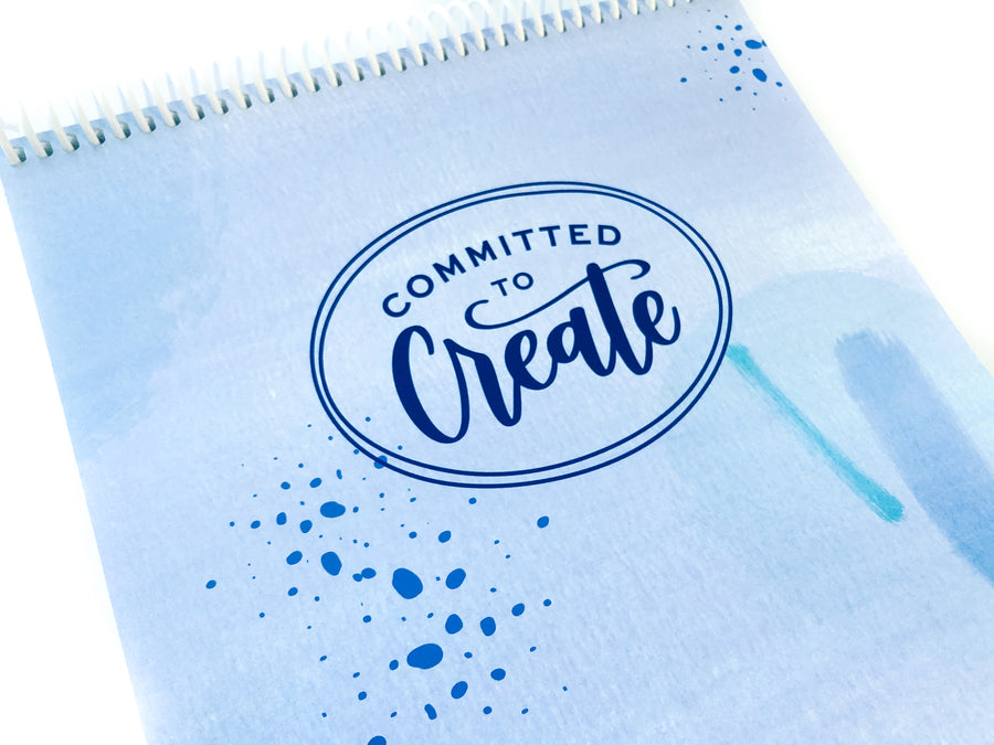 Spiral Notebook - Committed to Create