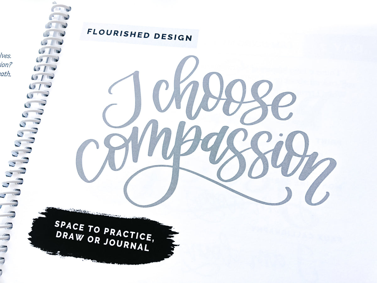 Daily Management Lettering Daily Mindful Lettering Kit: Live With Love – Hand Lettered Design