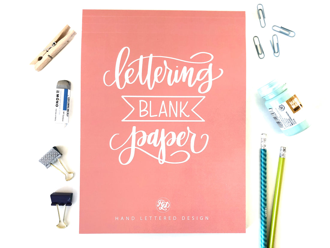 Lettering Blank Paper Pad – Hand Lettered Design
