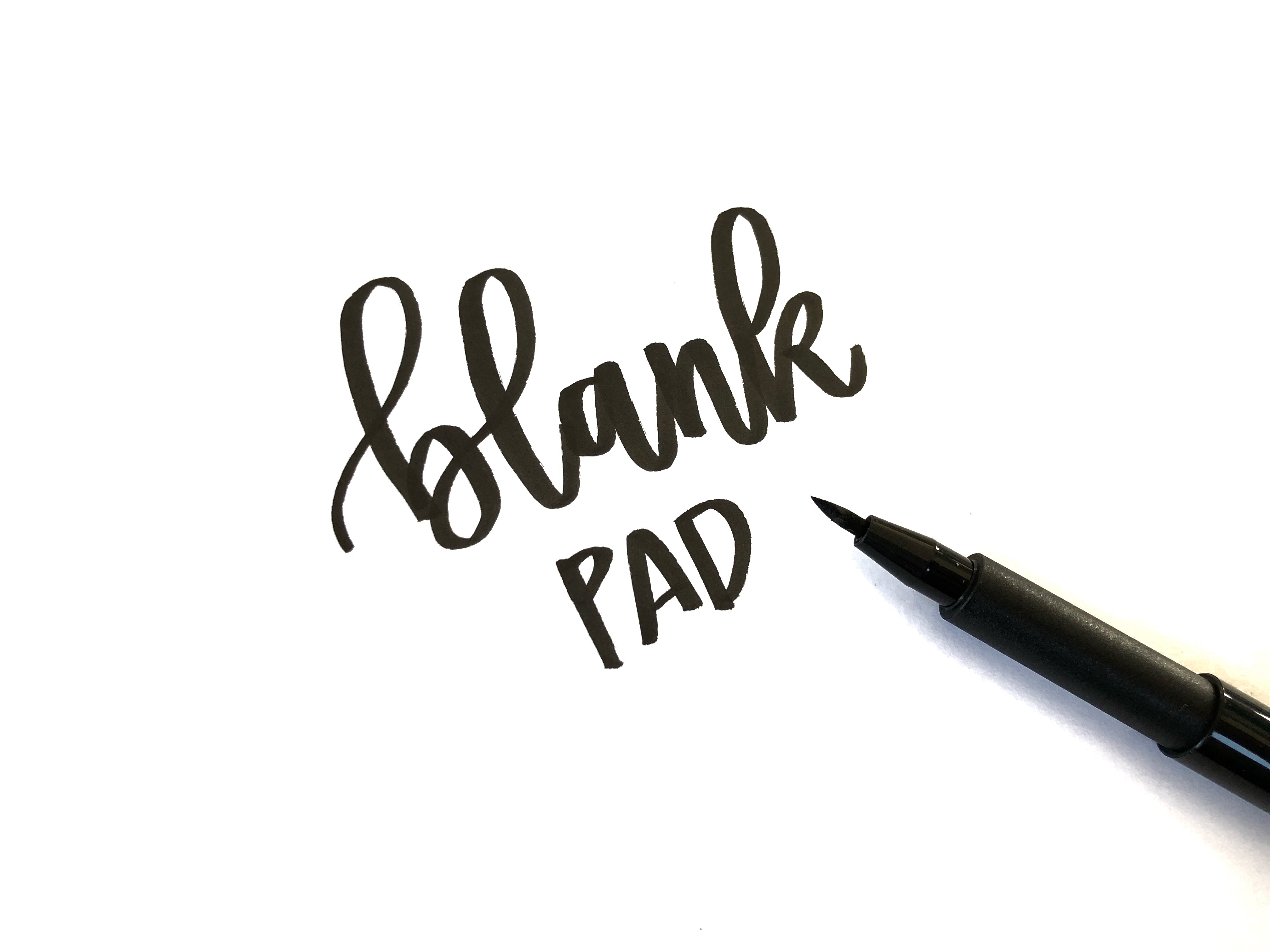 Pad Lettering Design Lettering Blank Paper Pad – Hand Lettered Design