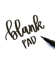 Lettering Blank Paper Pad