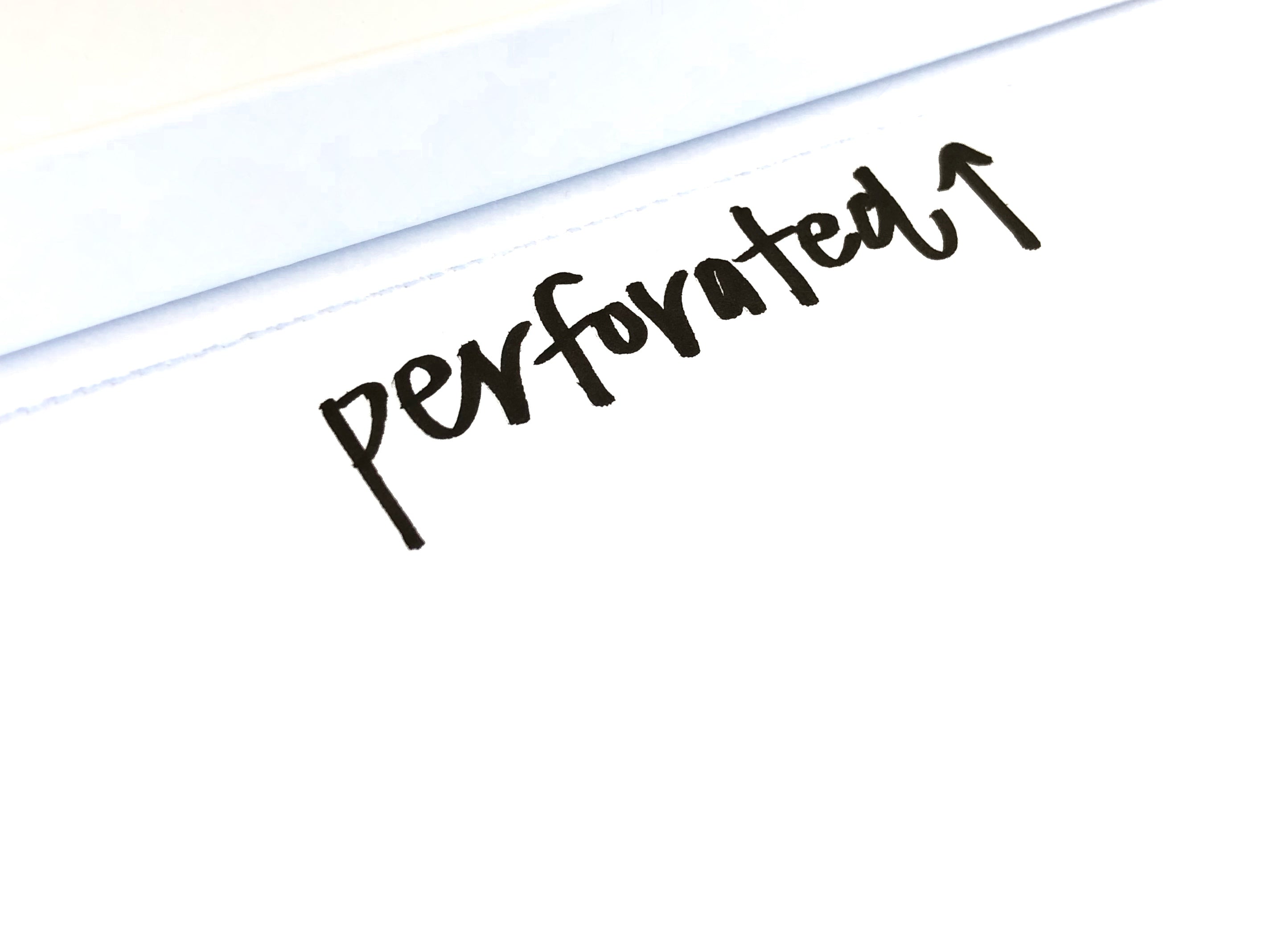 Lettering Blank Paper Pad