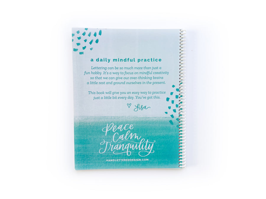 Daily Mindful Lettering Book: 30 Days of Lettering Affirmations for Peace &  Calm -  Finland