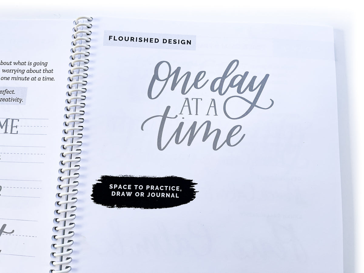 Stressful Lettering Daily Mindful Lettering Kit: Peace & Calm – Hand Lettered Design