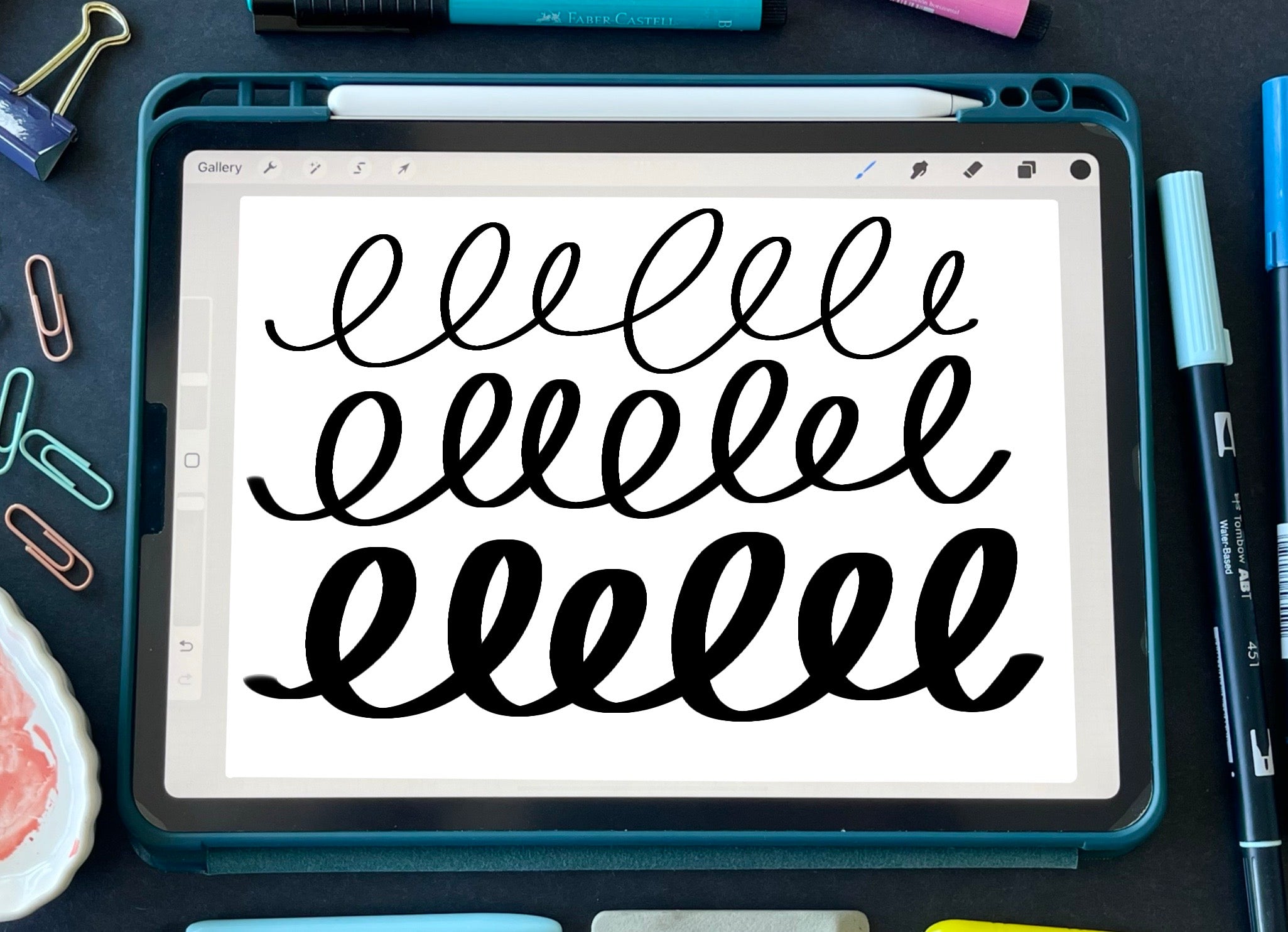 HLD Ribbon Procreate Brush