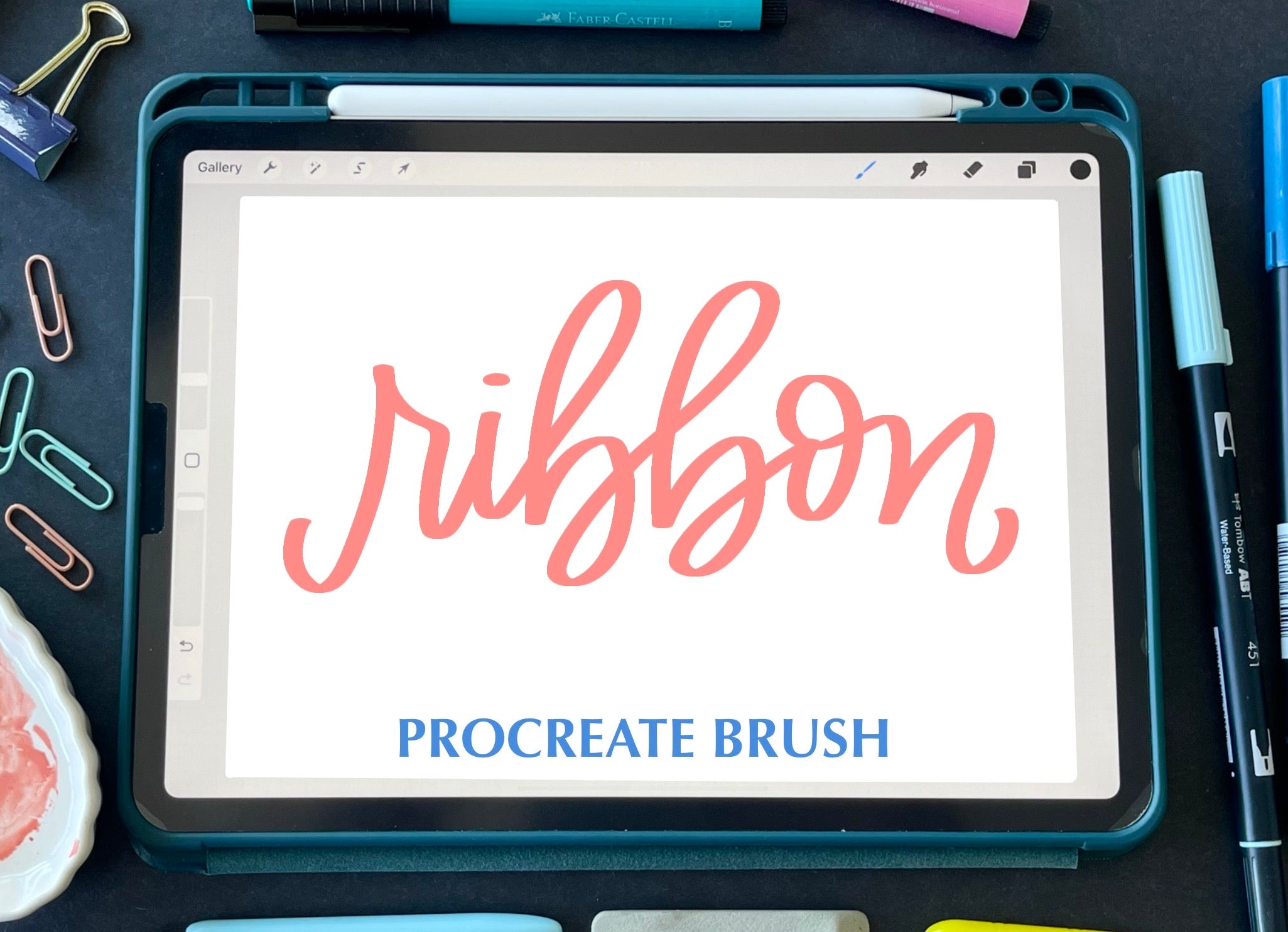 HLD Ribbon Procreate Brush
