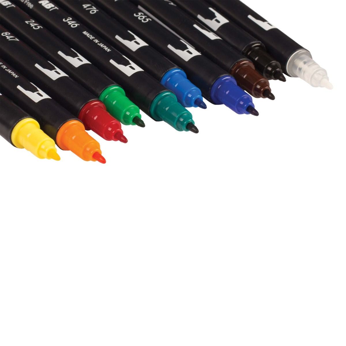 Primary Colors 10-Pack - Dual Brush Pens
