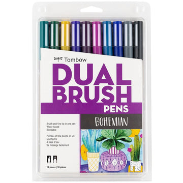 Bohemian 10-Pack - Dual Brush Pens
